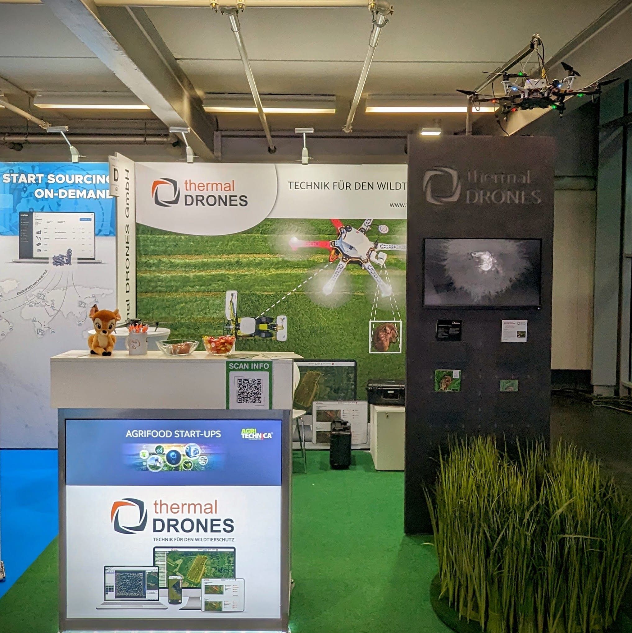 Messestand von thermal DRONES auf der Agritechnica 2023