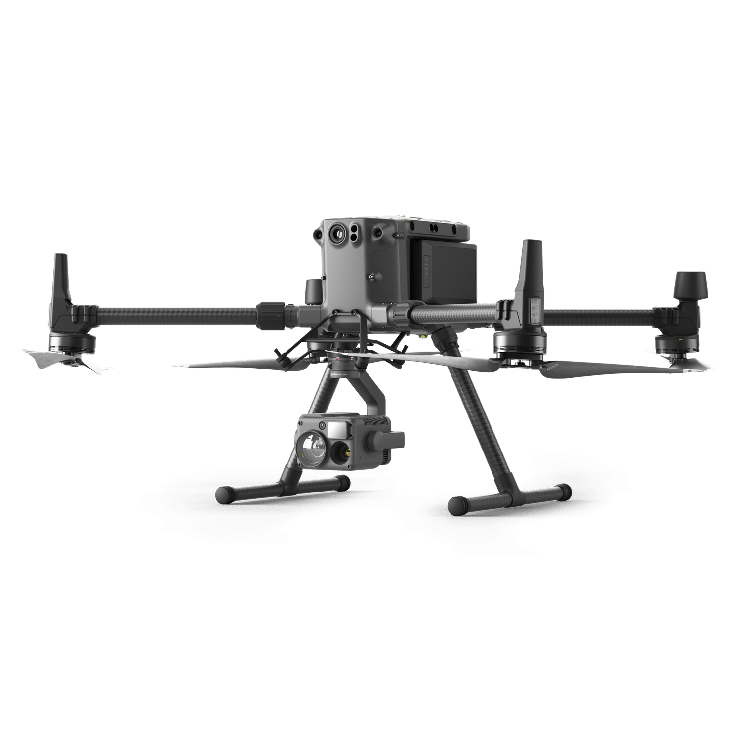 Bild einer DJI Matrice M300 RTK mit H20T-Nutzlast, mit transparentem Hintergrund