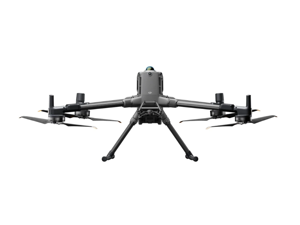 Abbildung einer DJI Matrice M400 in Frontalansicht ohne Nutzlast.