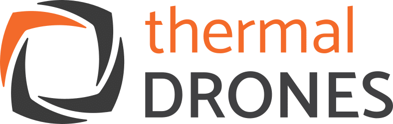 thermal DRONES Logo mit transparentem Hintergrund