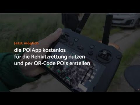 Vorschaubild: Kostenloses Feature für die Rehkitzrettung per GPS: Pinpoints QR-Code in die POIApp übertragen